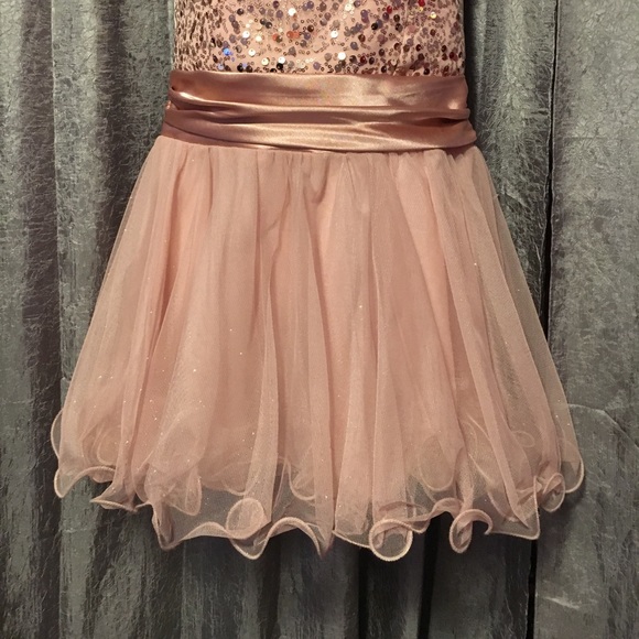 Size 5 salmon colored formal dress - Picture 5 of 7